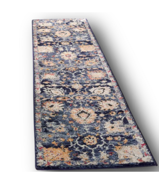 51211 Indoor Navy Blue Runner Rug 2' x 9'