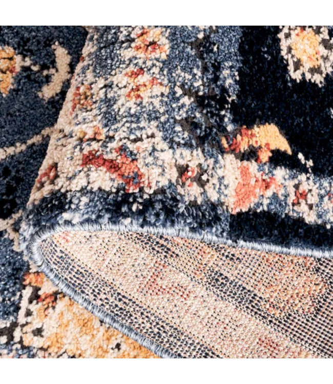 51211 Indoor Navy Blue Runner Rug 2' x 9'