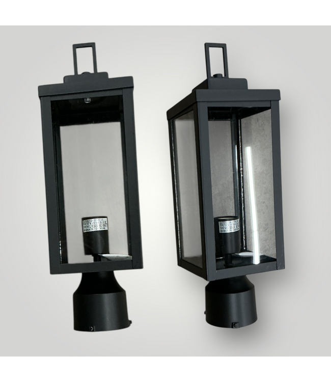 51217 16.5-in Matte Black Outdoor Lantern 2-Pack
