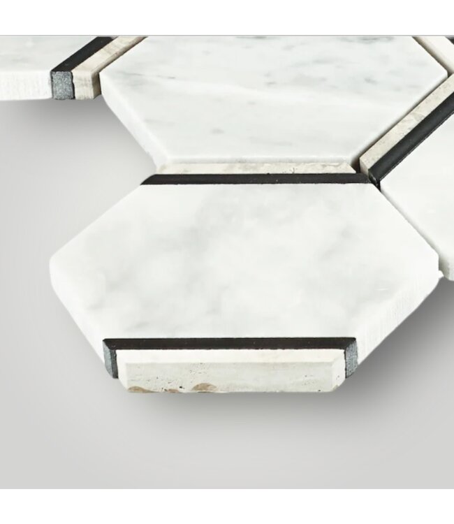 51197 Marble Mosaic Hexagon Tile 25 sq. ft.