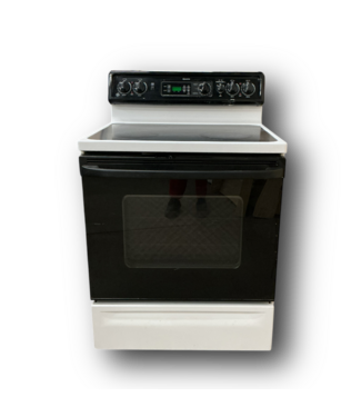 51232 Black & White Electric Range 30"W