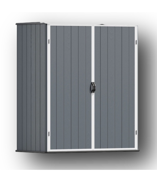 51244 Gray Plastic Resin Storage Shed 5'W x 5'H