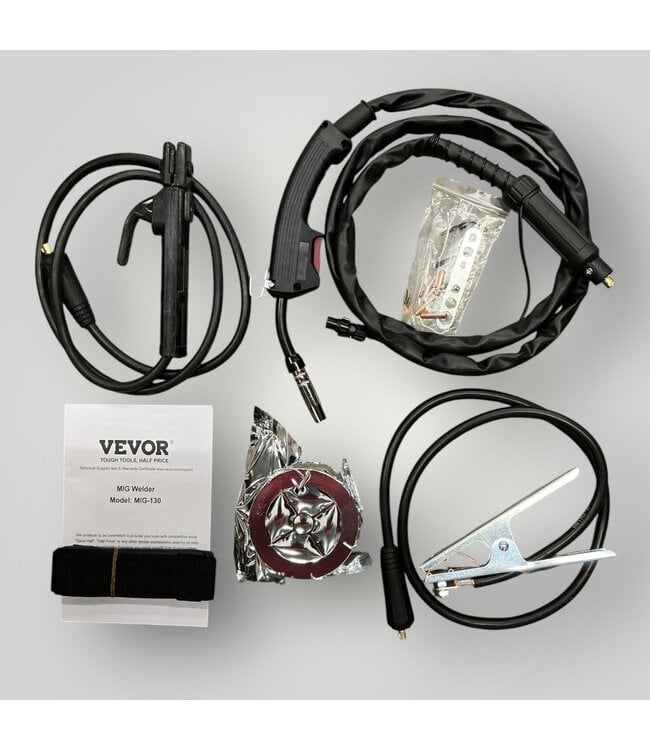 51246 Mig Welder Synergic Machine 3-in-1 Flux Core 130 Amp