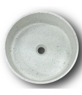 51247 Terrazzo Bathroom Vessel Sink 16"Diameter x 5"H