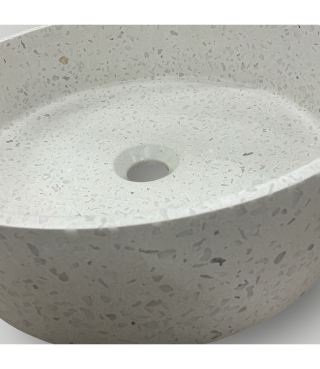 51247 Terrazzo Bathroom Vessel Sink 16"Diameter x 5"H