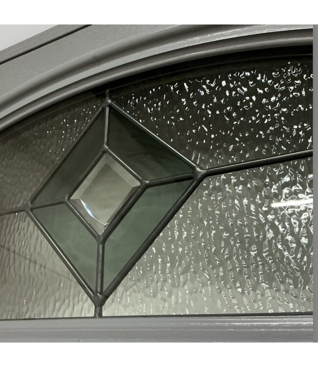 51240 Misty Gray 1/4 Lite Prehung Exterior Door 31.75"W x 78"H