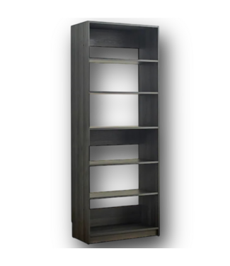 51265 Prosper 6-Shelves Dark Gray Wood Closet System