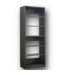 51265 Prosper 6-Shelves Dark Gray Wood Closet System