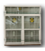 51279 White Vinyl 3 Panel Sliding/Fixed Window 71.625"W