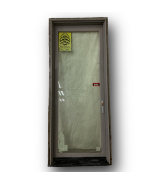 51280 Full Lite Wood/Aluminum Prehung Exterior Door 36" x 93.75"H
