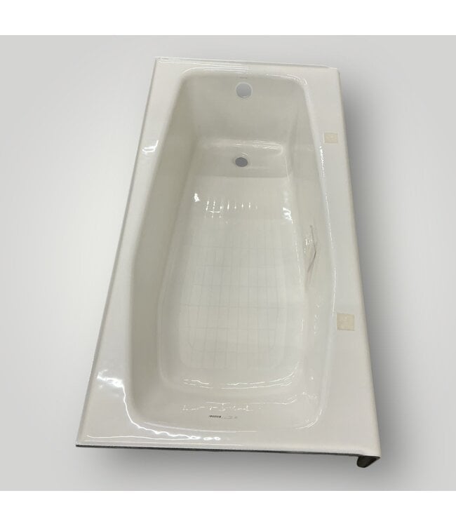 51283 Villager White Cast Iron Soaking Bathtub Right Drain