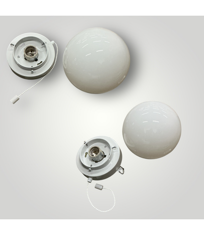 51306 White Flush Mount Light 2-Pack