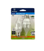 45067 60W LED Flametip Lightbulb Frosted- 2 pack
