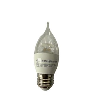 45065 40W Decorative LED Flame Tip Clear - 2 pack