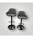 51309 Mid-Century Gray Bar Stools Set of 2