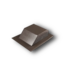 51341 Brown SLA  Aluminum Slant Back Roof Vent 6-pk