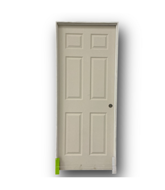 51343 Prehung 6-Panel Interior Door 32"W x 80"H