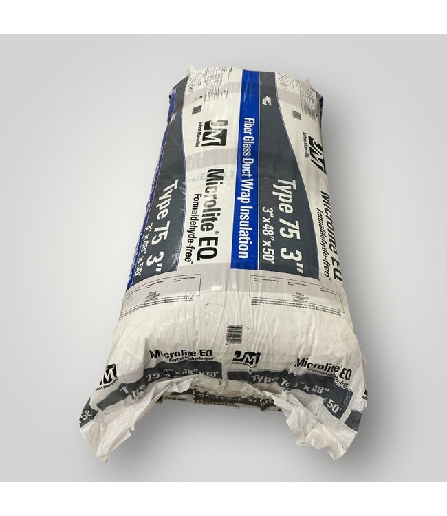 51370 Fiberglass Duct Wrap Insulation With FSK Facing 48"W