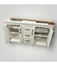 51373 Winter White Double Vanity w/Sink Top 61"W