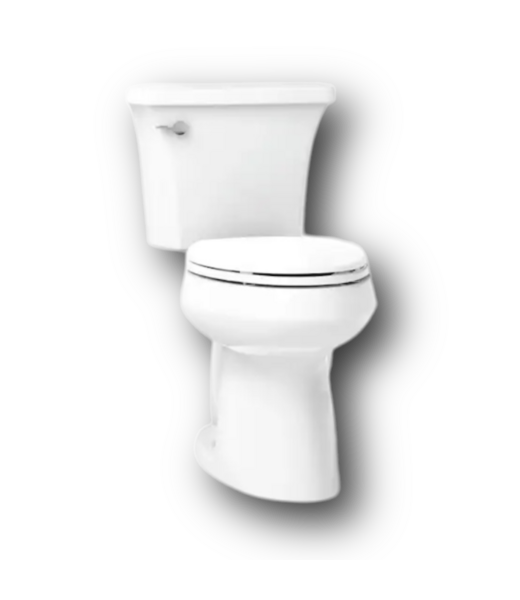 51377 Highline White Elongated 2 Piece Toilet