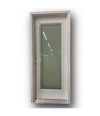 51382 Full Lite Prehung Exterior Door With Blinds 32 x 78