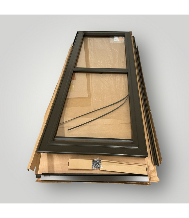 51397 Brown Aluminum Fullview Storm Door 36" x 96"