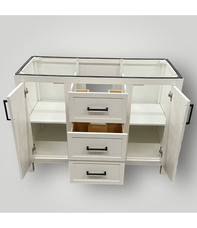 51405 Cloud White Bathroom Vanity 47"W