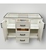 51405 Cloud White Bathroom Vanity 47"W