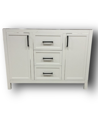 51405 Cloud White Bathroom Vanity 47"W