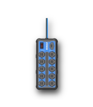 51414 9.75-ft Indoor Blue Power Strip
