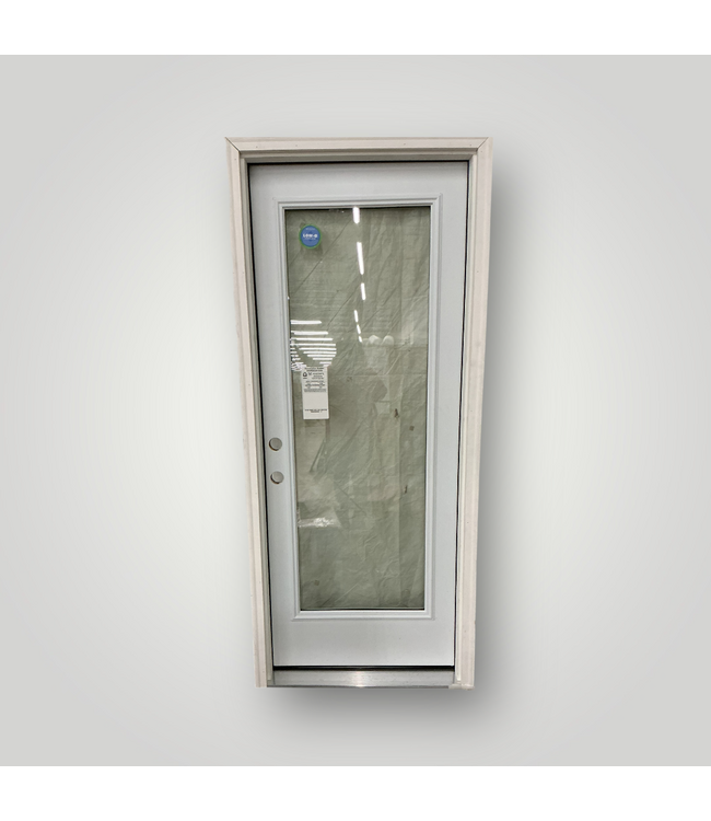 51424 32-in x 80-in Steel Primed Prehung Door