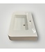 51437 White Glossy Ceramic Bathroom Sink 33"W