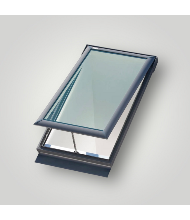 51438 21" x 45-3/4" Venting Deck Mount Aluminum Skylight