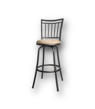 51445 24" Black/Gray Adjustable Stool