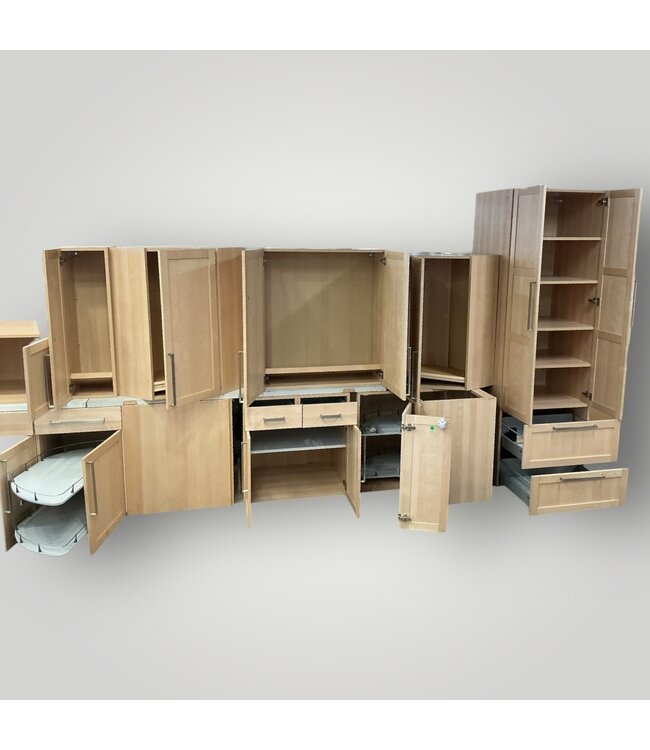 51427 Pale Blonde Cabinet Set 13-pcs