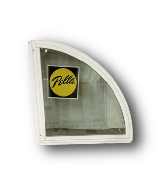 51452 White Vinyl Quarter-Circle Fixed Window 29.375"