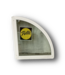 51452 White Vinyl Quarter-Circle Fixed Window 29.375"