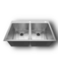 51490 Drop-In Double Steel Kitchen Sink 33"