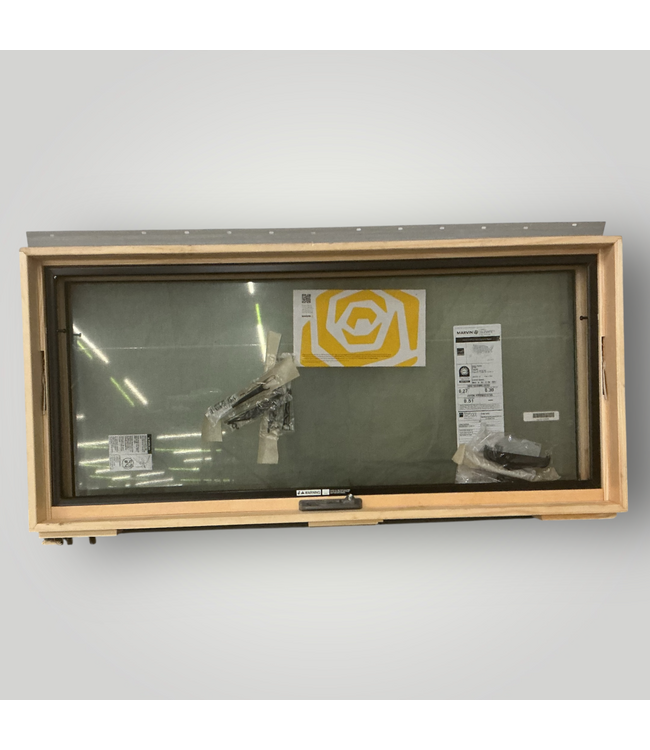 51481 Black Framed Horizontal Window 48"W x 23.5"H