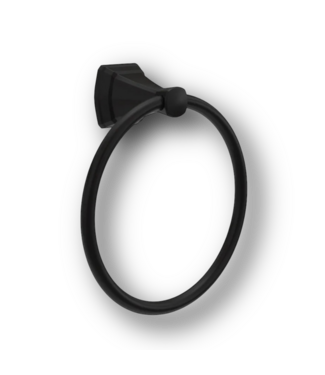 51487 Matte Black Towel Ring