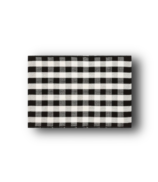 51506 Black Plaid 2' x 3' Area Rug
