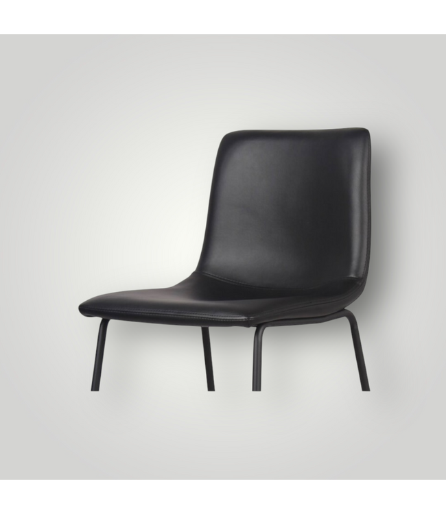 51510 Black Upholstered Bar Stool