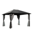 51533 Hardtop Gazebo Pergola with Mesh Netting 12' x 10'
