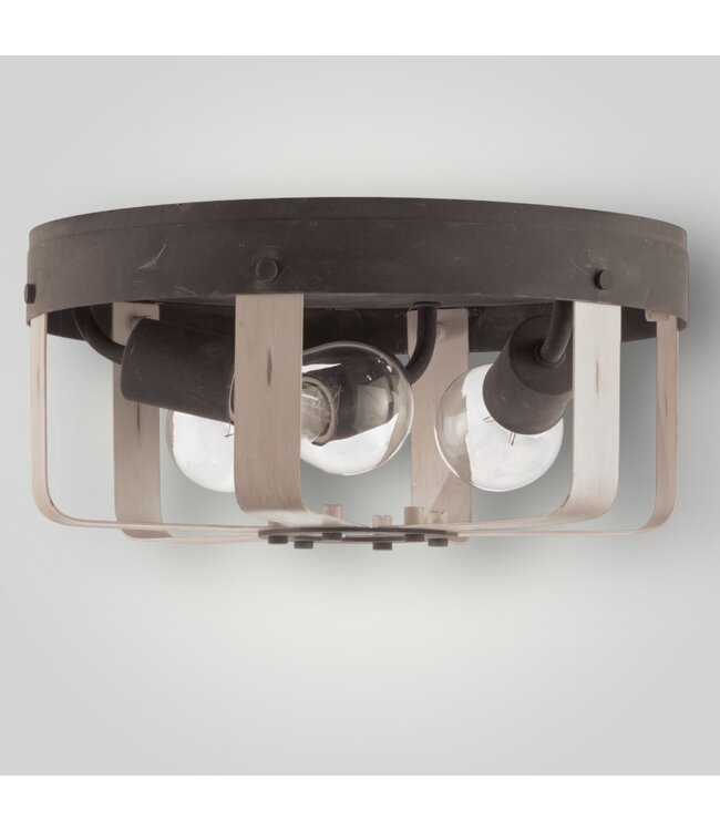 51531 Gartin Gray 3-Light Flush Mount Light