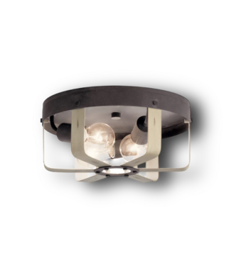 51531 Gartin Gray 3-Light Flush Mount Light
