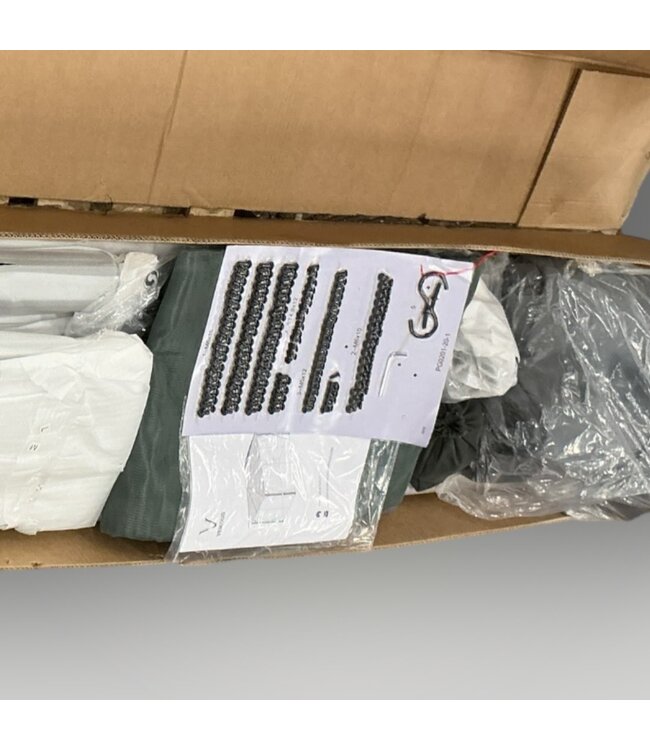 51533 Hardtop Gazebo Pergola with Mesh Netting 12' x 10'