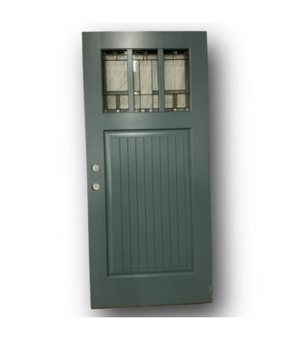 51540 1/4 Lite Deep Turquoise Blue Exterior Door 36" x 80"