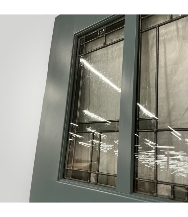 51540 1/4 Lite Deep Turquoise Blue Exterior Door 36" x 80"