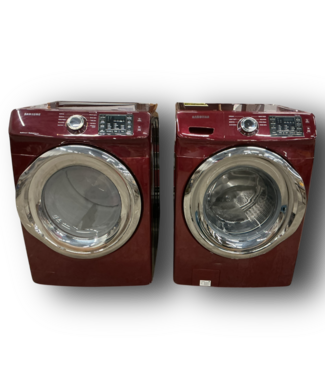 51568 Stackable Merlot Front Load Washer & Dryer Set