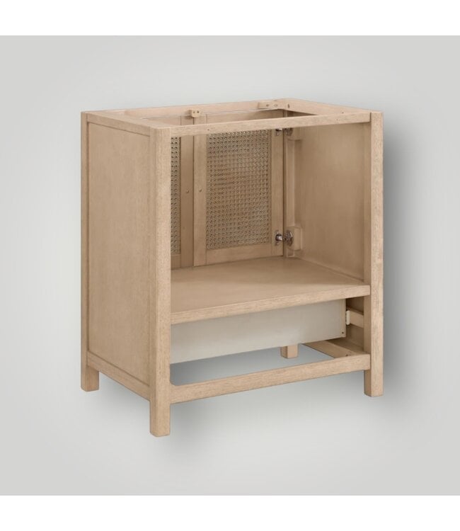 51574 Lucca Natural Wood Bathroom Vanity 30"W